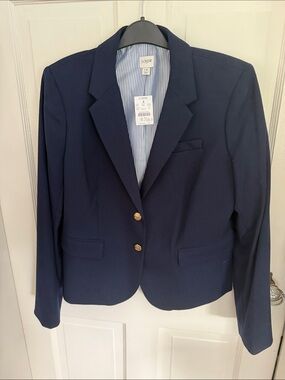 J. Crew Women’s Navy Blazer with Gold Buttons size 14. Classic.